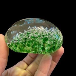 Green bubble paper weight